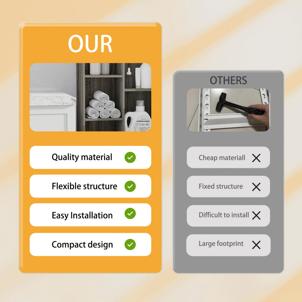 Multi-Purpose Shelving Unit 7-Cube Multi-Purpose Shelving Unit - Bookcase, Bookshelf, Storage Organizer - Modern Design, Easy Assembly