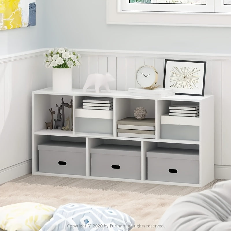 Multi-Purpose Shelving Unit 7-Cube Multi-Purpose Shelving Unit - Bookcase, Bookshelf, Storage Organizer - Modern Design, Easy Assembly