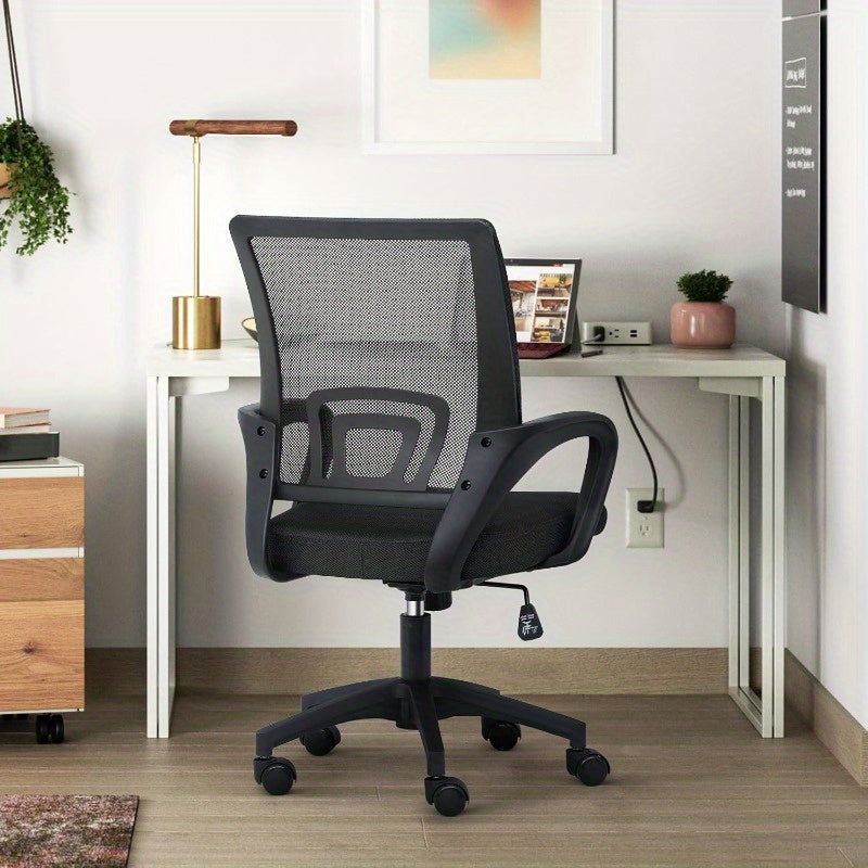 Ergonomic Office Chair Heavy Duty with Wide Seat (300Lbs Capacity) - Adjustable Height Mesh Back & Lumbar Support Desk Chair, Swivel Wheels - Metal Frame for home Office, Gaming Chair - Suitable for s &