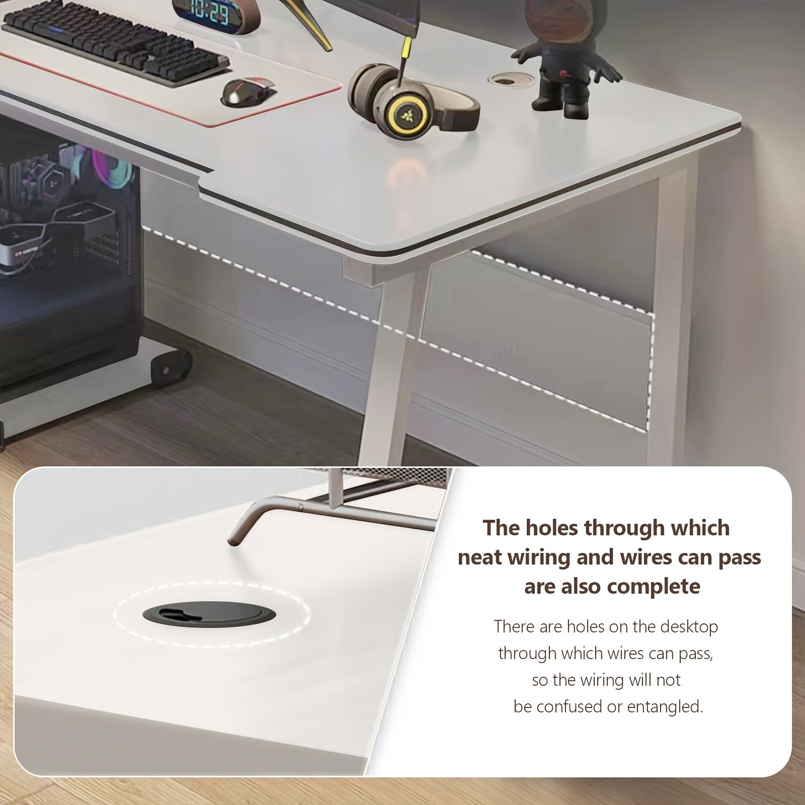 Gaming Desks, Executive Desks, Large Computer Desks, Home Study And Writing Desks, Spacious Workstation Commercial Furniture, Easy To Install