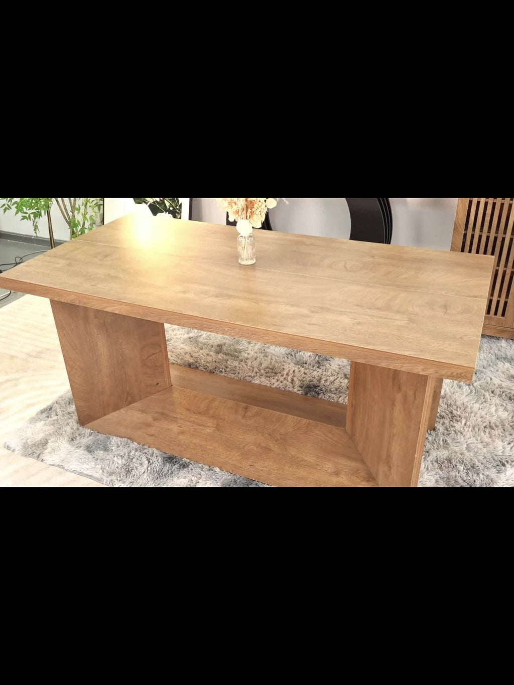 Executive Desk, Large Office Computer Desk with Heavy Duty Pedestal, Farmhouse Simple Workstation Writing Table, 63-Inch, Rustic Brown, for Home Office