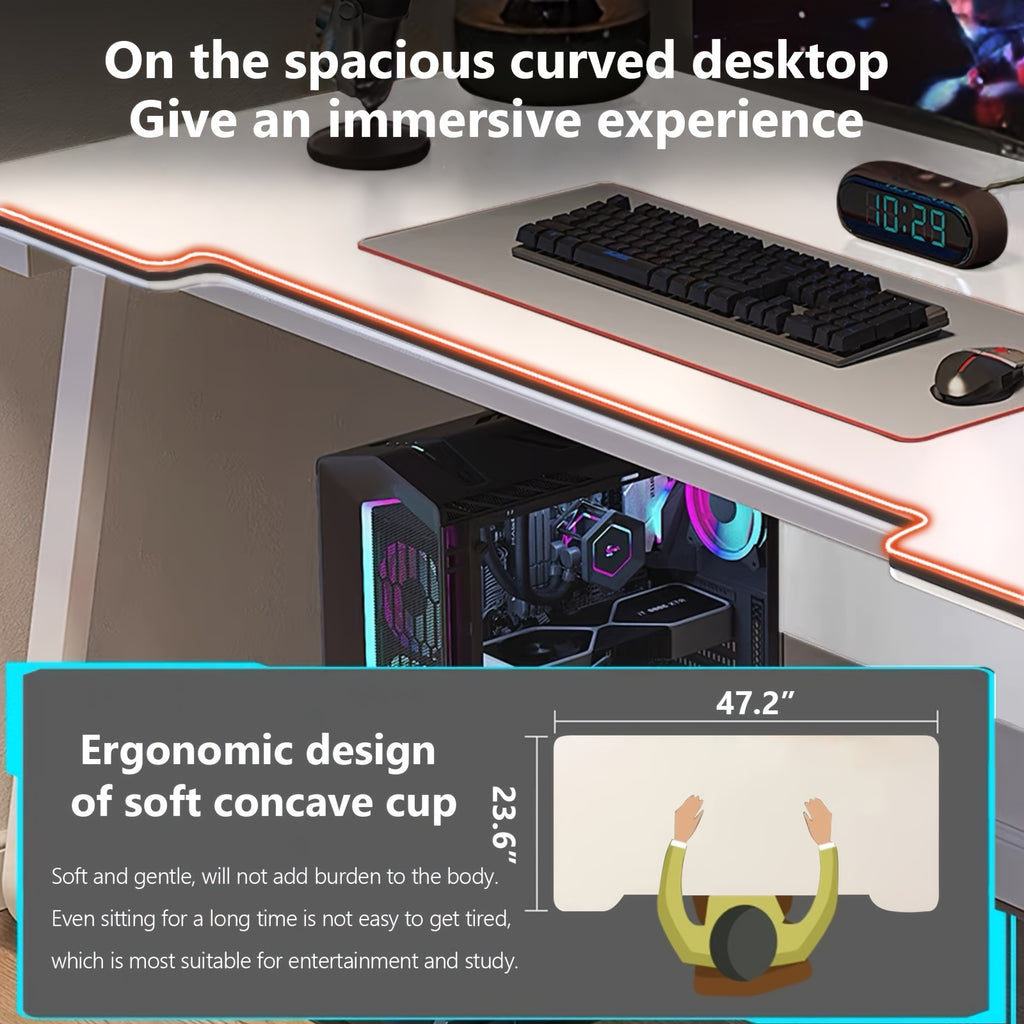 Gaming Desks, Executive Desks, Large Computer Desks, Home Study And Writing Desks, Spacious Workstation Commercial Furniture, Easy To Install
